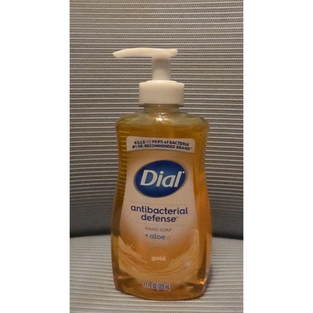 Dial Complete Antibacterial Liquid Hand Soap with Pump Gold 11 oz Kills 99.9